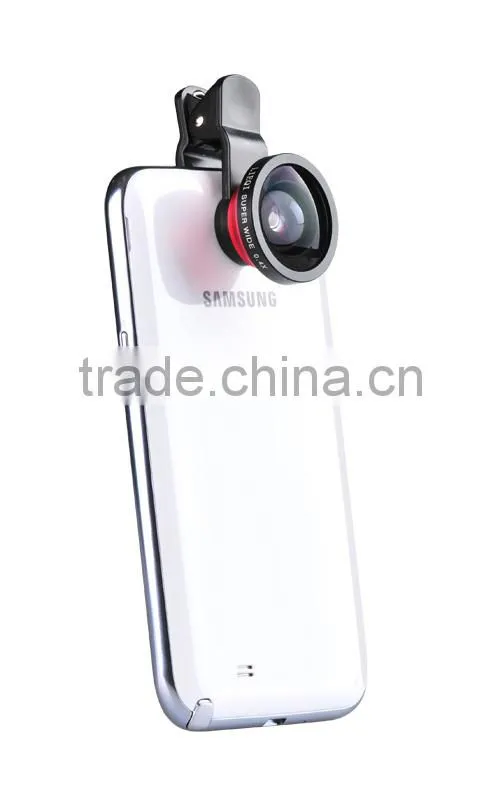 3 in1 Fish Eye + 0.4 x Wide Angle Marco clip Camera Lens for mobile phone