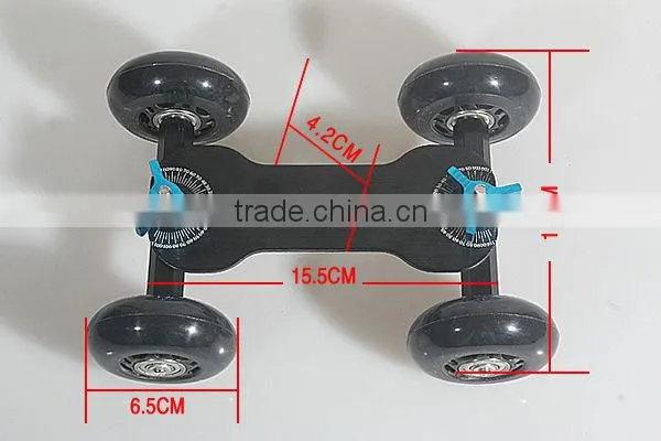 Super Mute Camera Video DSLR Movie Track Skater Dolly Skater Table Top Dolly Skater