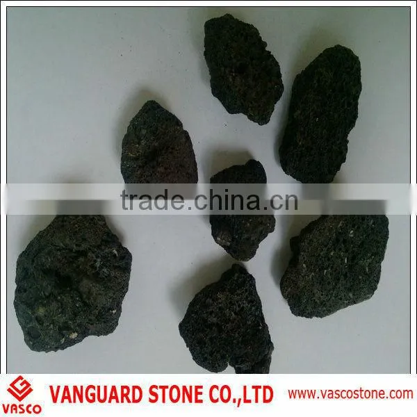 Quarry owner of red lava stone