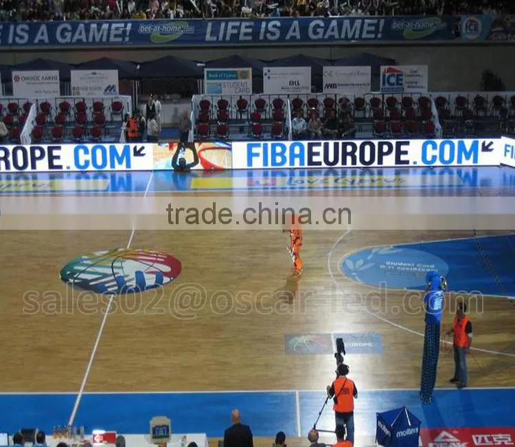 p10 smd football stadium perimeter advertising led screen display