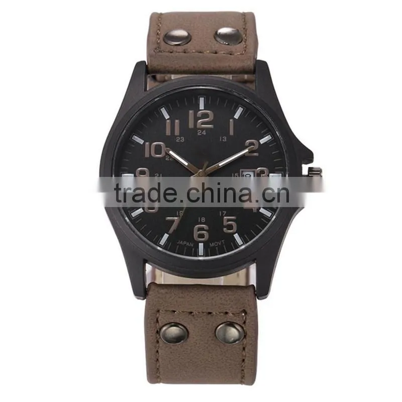 2016 colorful metal watch with multi color strap watches for man