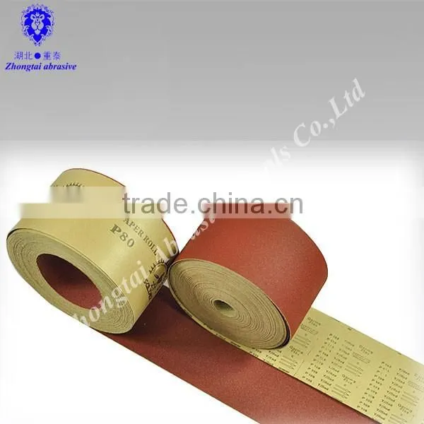 wet and dry waterproof abrasive paper roll 115mm*50m P120