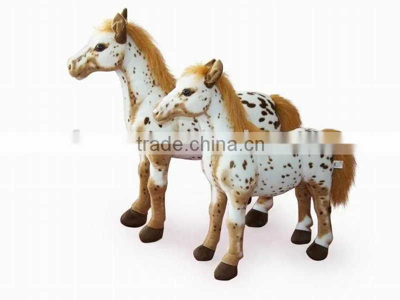 Standing Stuffed American LuSha horses toy