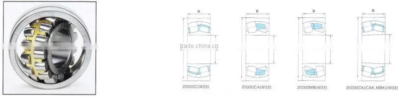 High Quality Double-Row Spherical Roller Bearings 21304 CA/W33