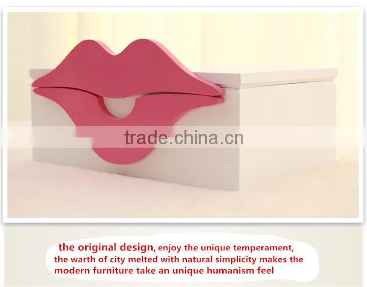 high quality wooden jewelry kiss sexy pink creation gift saving wooden box with pull grid varning custom logo