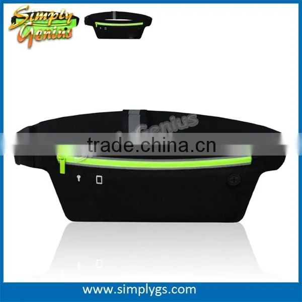 (super hot) polymer Waterproof Running Belt fluorescent green