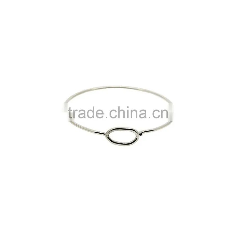Stainless steel 2mm wire bangle adjustable wire bangle steel,gold,rose gold pvd acceptable