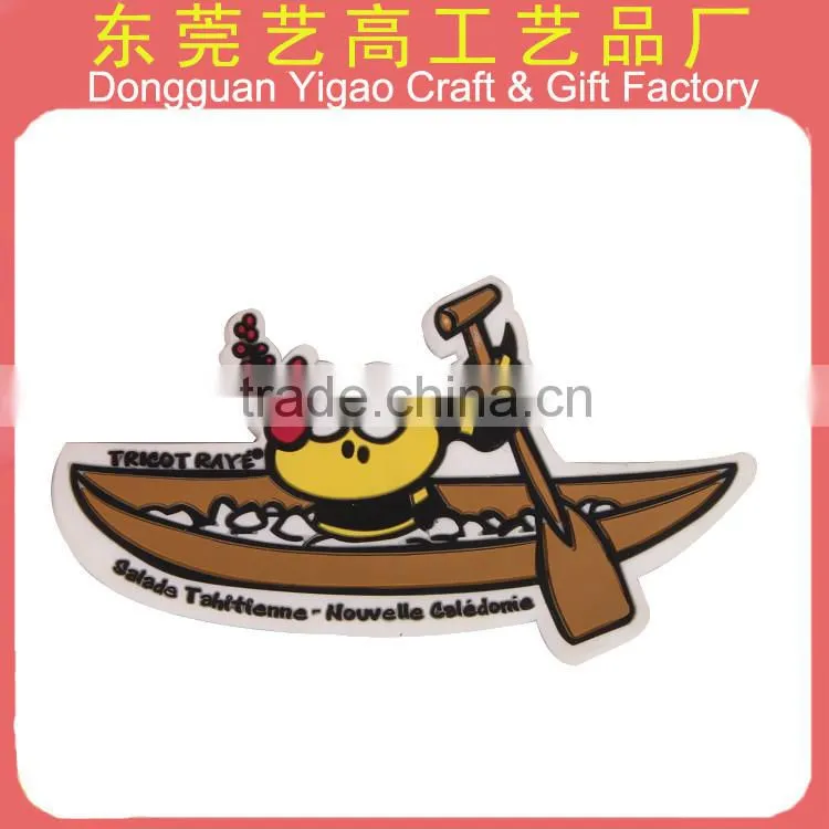 3D embossed PVC souvenir fridge sticker for business gifts
