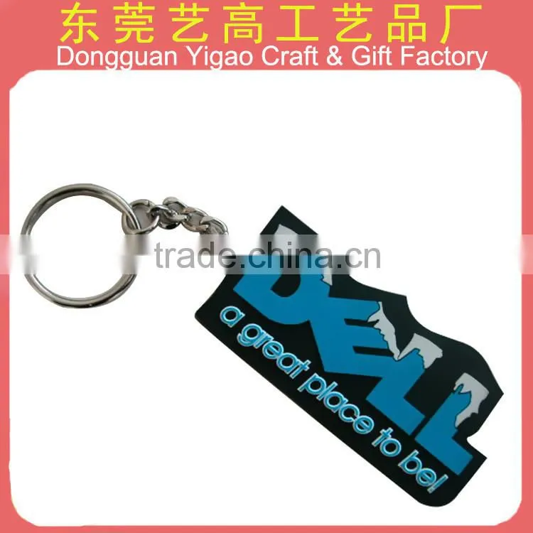 Factory wholesale soft pvc 3d & 2d plush keychain