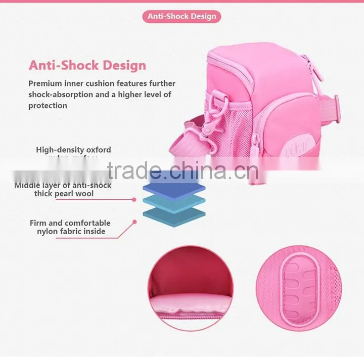 Camera Bag KIWIFOTOS Pink Mirrorless Camera Case For Beauty Girl Neoprene Camera Bag