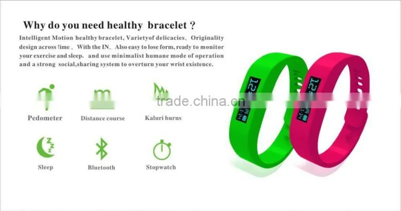 bluetooth bracelet with OLED screen, bluetooth smart bracelet with vibration sms, bracelet bluetooth for running