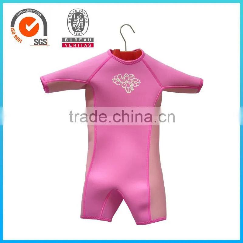 High Quality Short Sleeve Waterproof Baby Kids Neoprene Wetsuit
