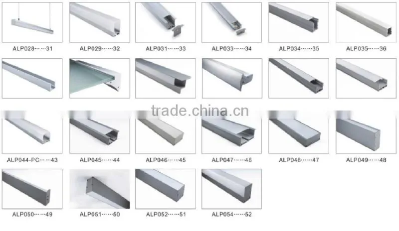 China Supplier 2016 Best LED Strip Light Aluminum Profile/LED Tape Diffusion Channel/led linear light