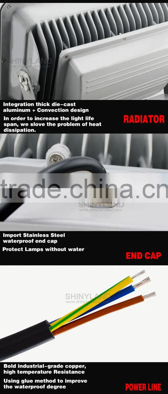 ip65 110 volt garden 150w led flood lights green