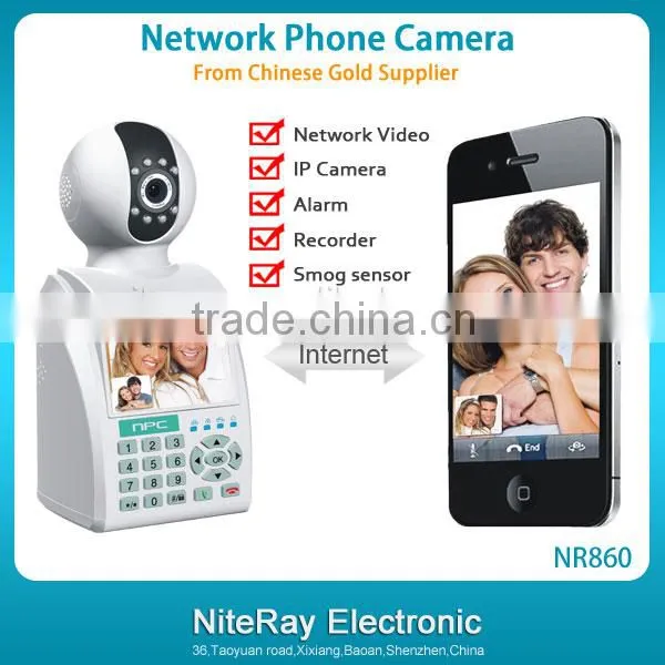 Wireless network ip camera with p2p wifi home security system