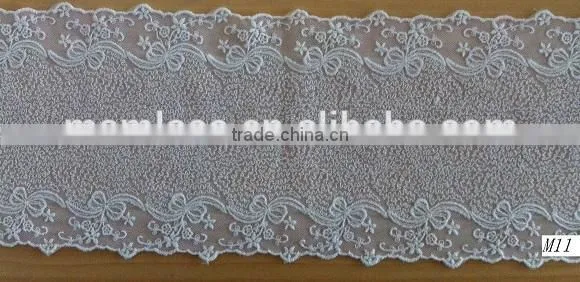 2015 fashion corded bridal mesh lace design