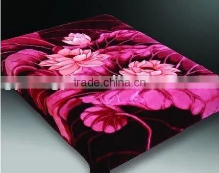 100% polyester printed and super soft mink blanket