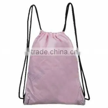 Small Fashion Wholesale Nylon Drawstring Shopping Backpack Gym Bag