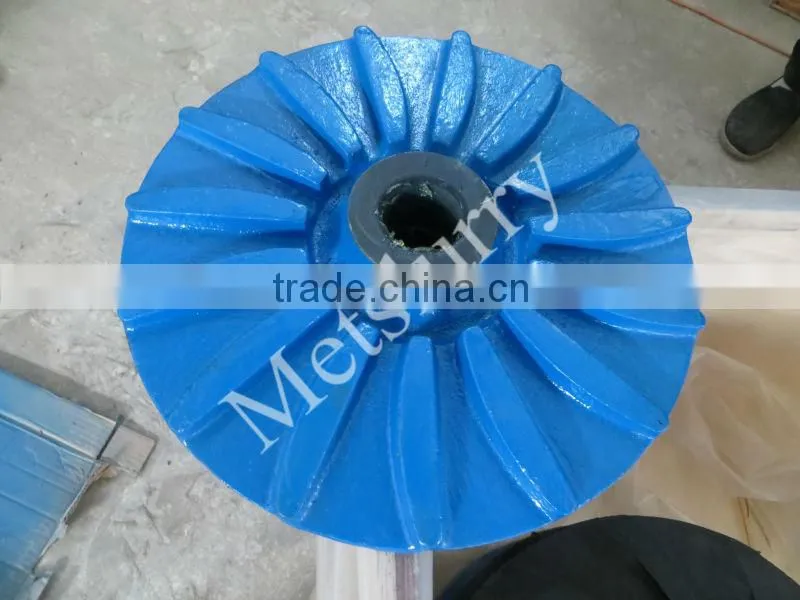 Replaceable China slurry pump and spare parts impeller