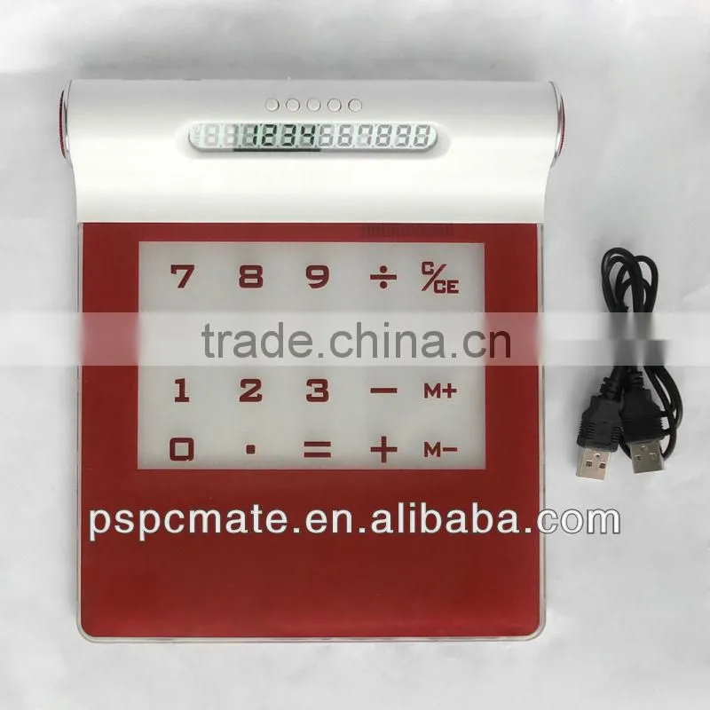 mouse pad with calculator