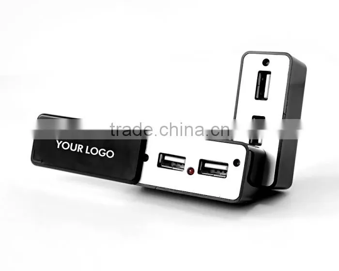 Magic foldable 4 port usb hub with customized logo as promotional gift