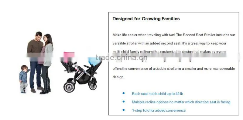 Twins baby stroller,single/double baby stroller Convertible,Single Stroller Footprint, Holds Double