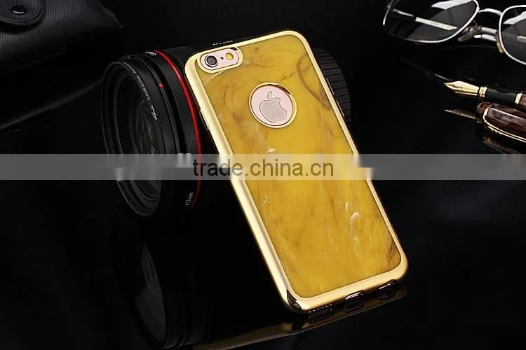 Slim Soft Granite Marble Grain TPU Silicon Back Case Cover For iPhone 6 6s Plus