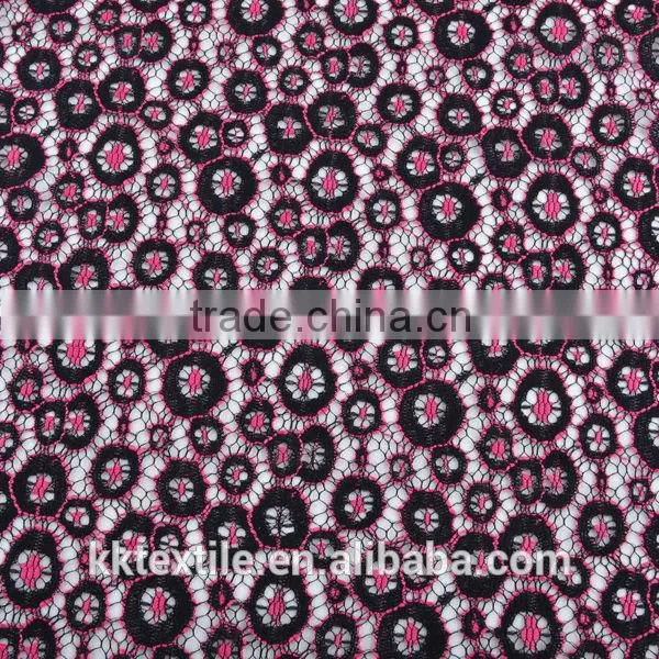 New arrival 2014 best price 85% Nylon 15% Polyester cord lace/net lace fabric