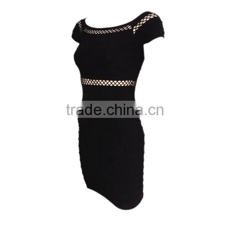 OEM Service Wholesale Sexy Mesh Women Working Long Dresses
