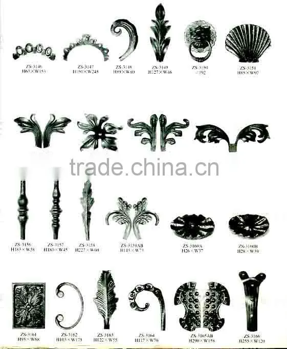 modern welded wrought iron casting for parts