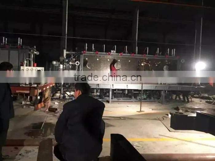 Air cooling eps foam construction blocks making machine