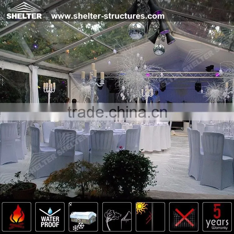 30x30m big transparent pvc mixed party tents for outdoor wedding and party