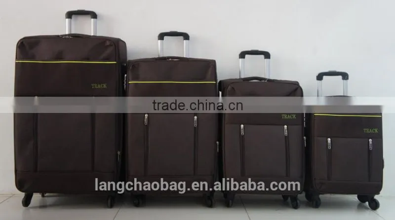 Pink Color EVA Four Wheels Foldable Nylon Polyester Bag