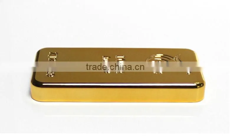 Wholesale 6000MAH portable gold bar power bank