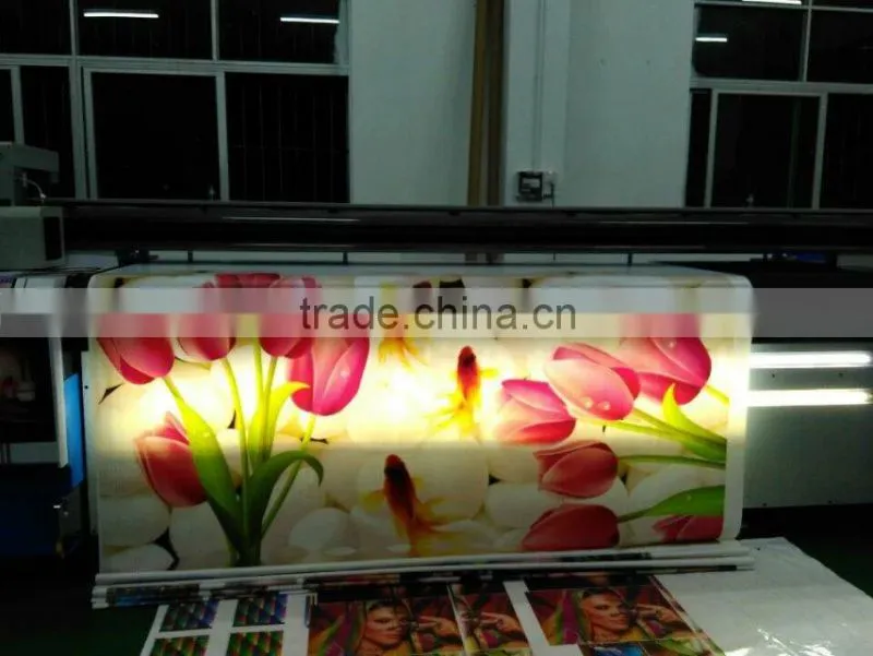 Large format car sticker roll printing machine / digital flatbed uv printer price