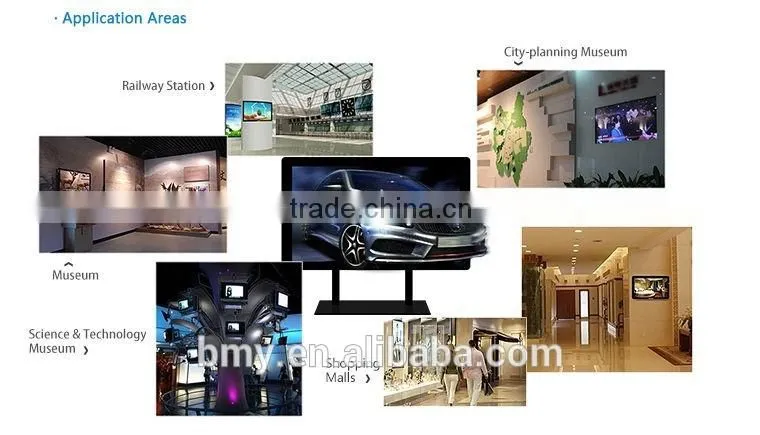 Factory outlet glasses-free 3 d advertising machine, support custom size and 3 d video