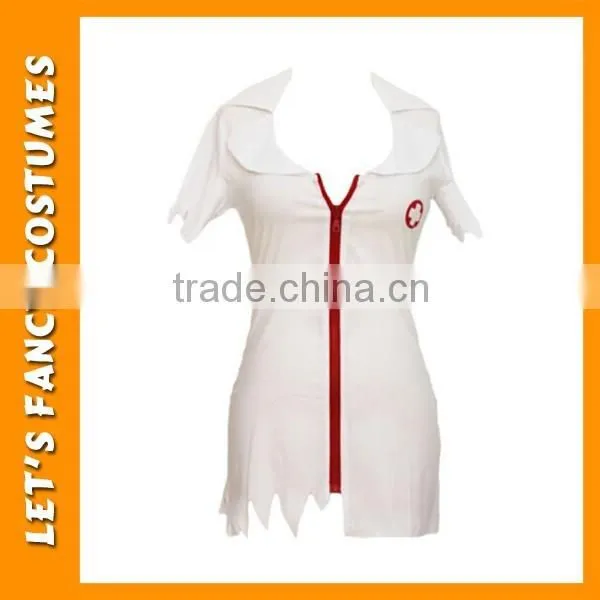 PGWC2622 Halloween simple white sexy nurse cosplay fancy dress costume for party