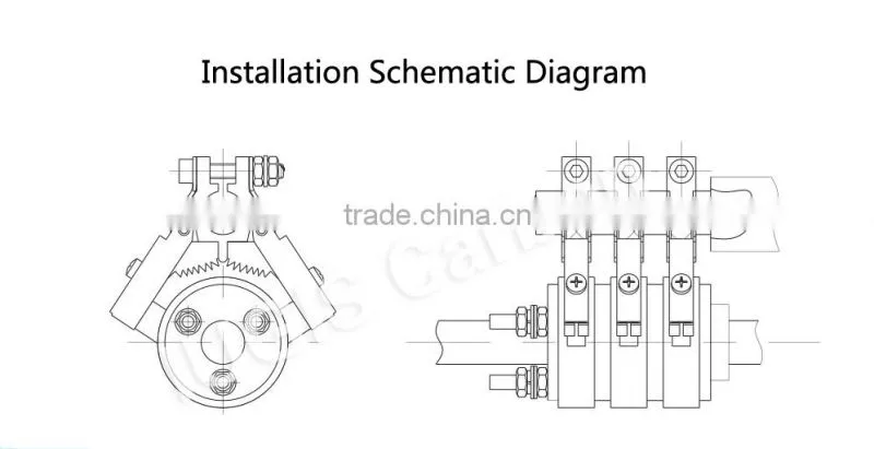YZR Series slip ring for amusements equipments 50A Aluminum brush holder