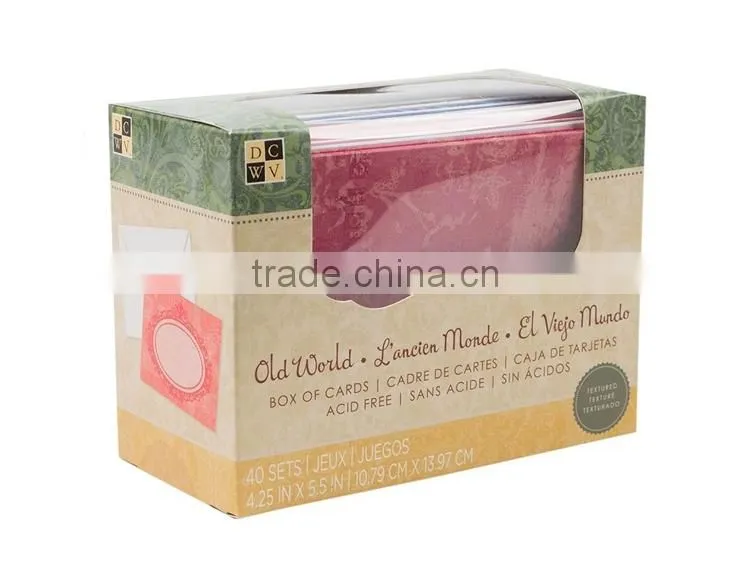 New plastic window clear pvc box