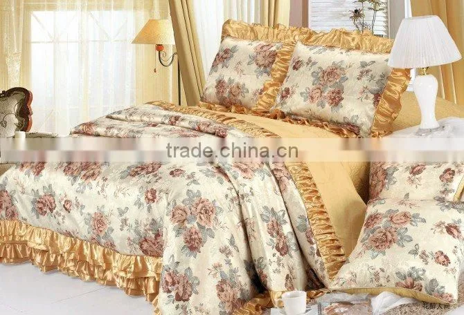 luxury and high quality European style 6pc bedding set