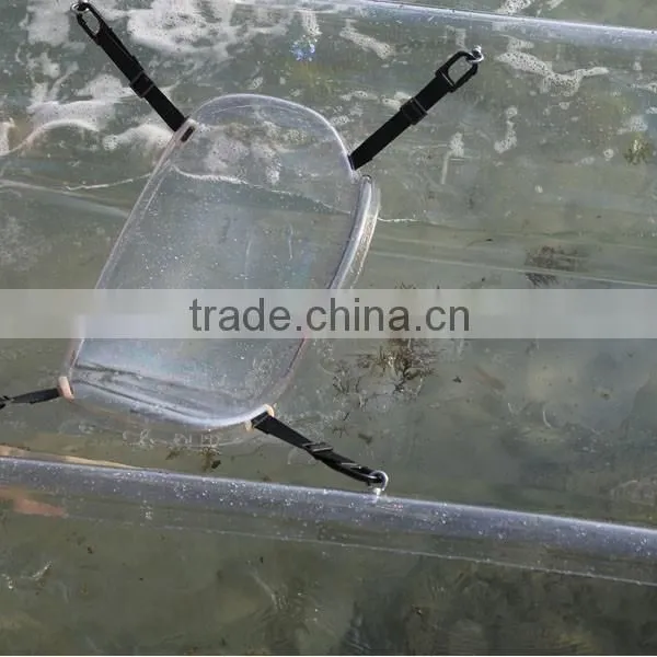 small clear plastic kayaks, double fishing boat, PC rowing canoe