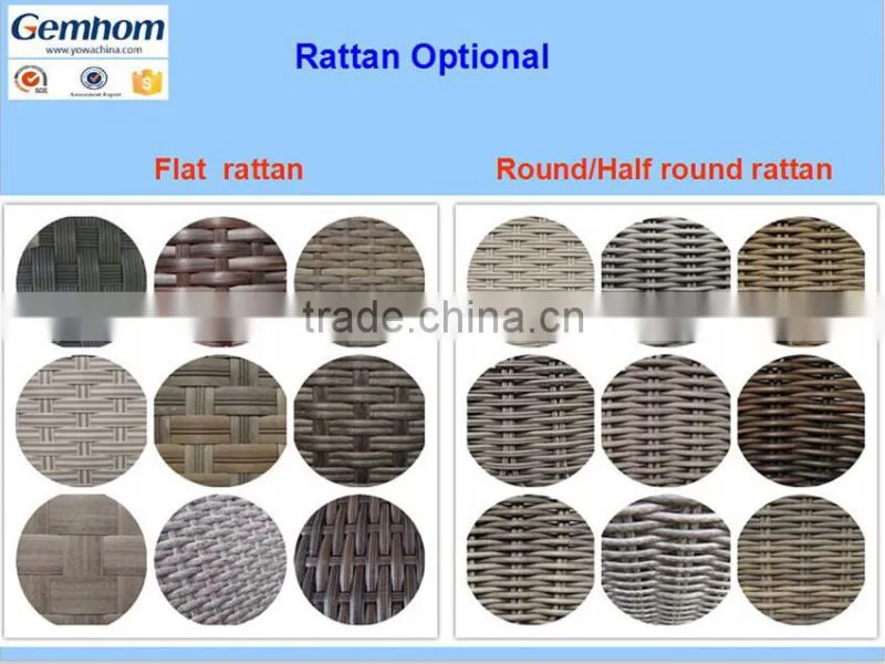 LOW PRICE ALUMINIUM THREE SEAT CHAIR FURNITURE RATTAN