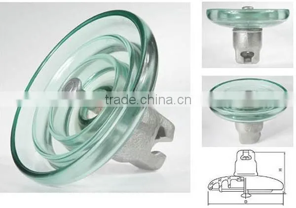 Medium Voltage Insulator Glass Discs Insulator U160BLP Glass Insulator