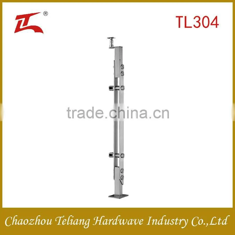 Balcony railing Stair railing tempered glass railing design for stair and veranda