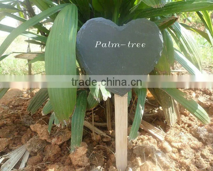 slate wooden plant marker