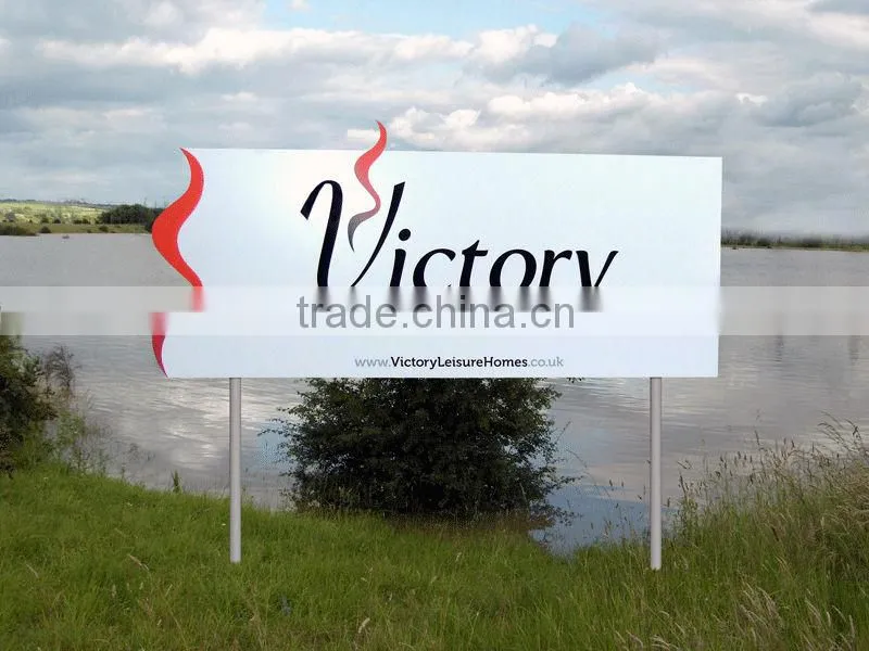 large colorful standing pylon signboard