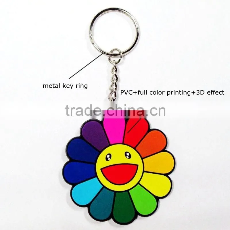 Unique Christmas gift rubber material promotional keychain
