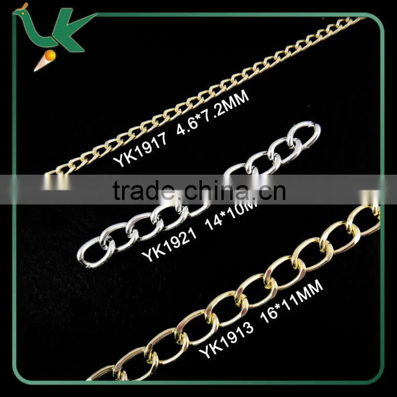 Golden Aluminium Jewelry Chain Wholesale