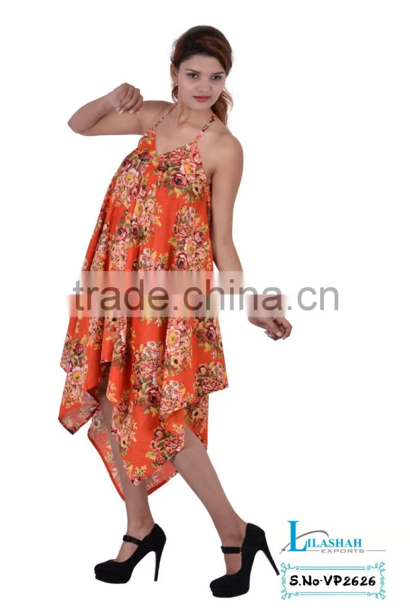 VP2626 Jaipur print cotton dress Cotton Maxi Point Summer Dress beach wear dress