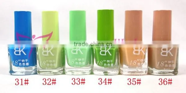 Cheap Wholesale BK 8ml nail polish for nail art